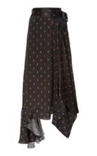 Preen By Thornton Bregazzi Parisa Logo Print Midi Skirt