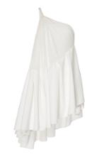 Jacquemus Affi One-shoulder Cotton-blend Mini Dress