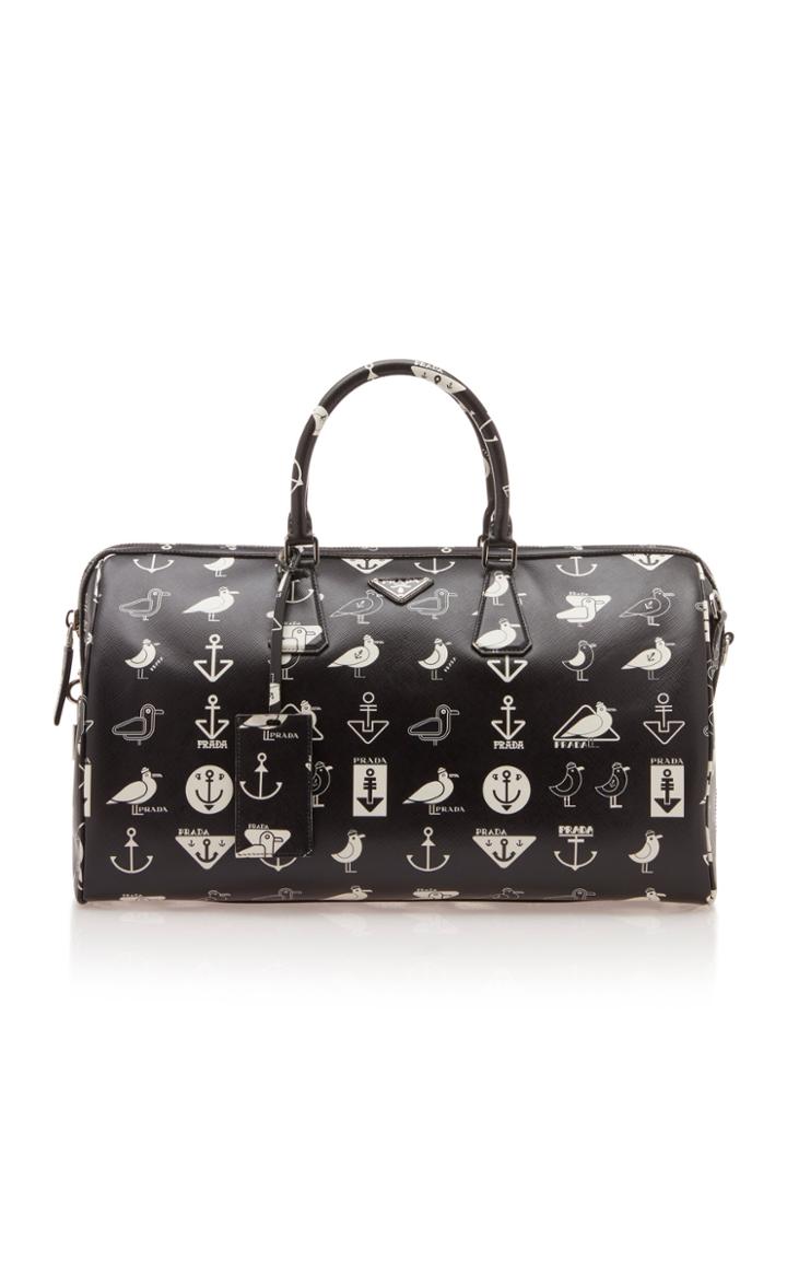 Prada Segull Leather Gym Bag