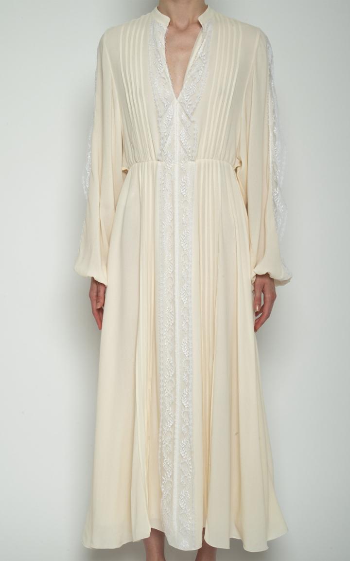 Moda Operandi Giambattista Valli Lace Front V-neck Dress