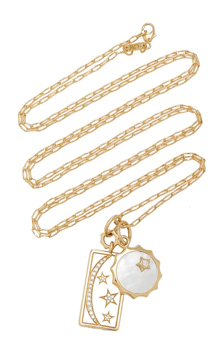 Moda Operandi Monica Rich Kosann 18k Yellow Gold The Stars Are Aligned Charm Neckl