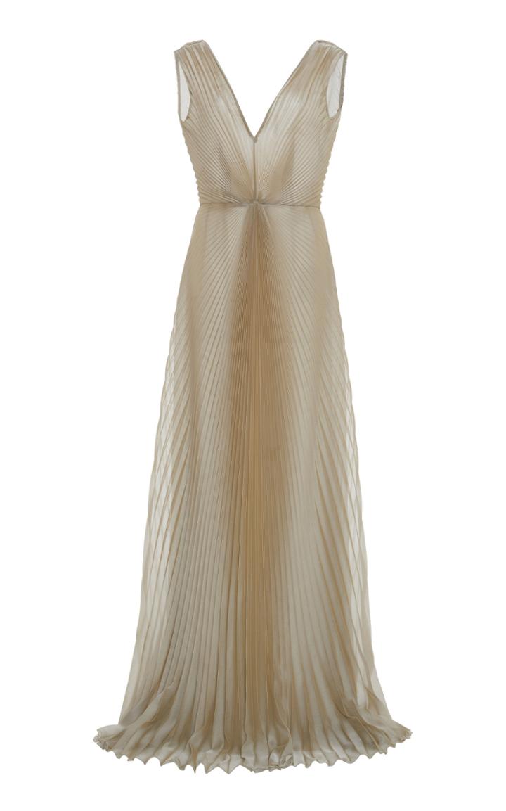 Moda Operandi Luisa Beccaria Pleated Gown