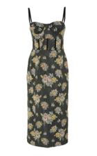 Brock Collection Floral-print Silk-georgette Midi Dress Size: 16