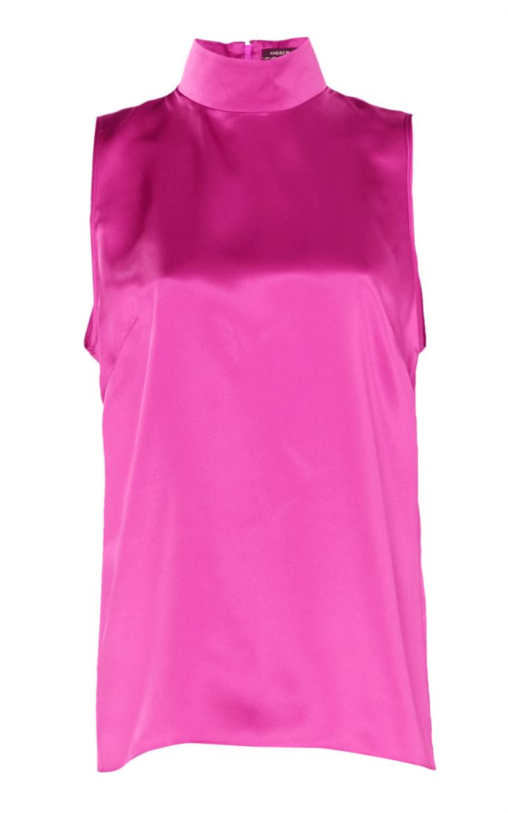 Andrew Gn Silk High Collar Tunic