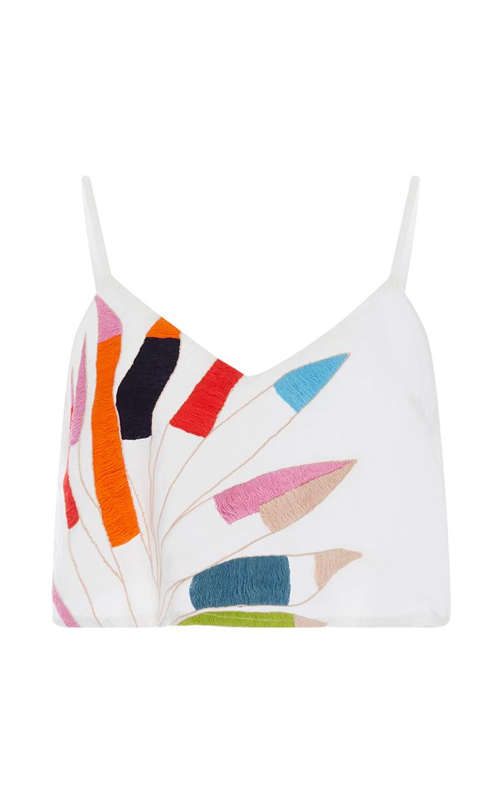 Mara Hoffman Embroidered Crop Camisole
