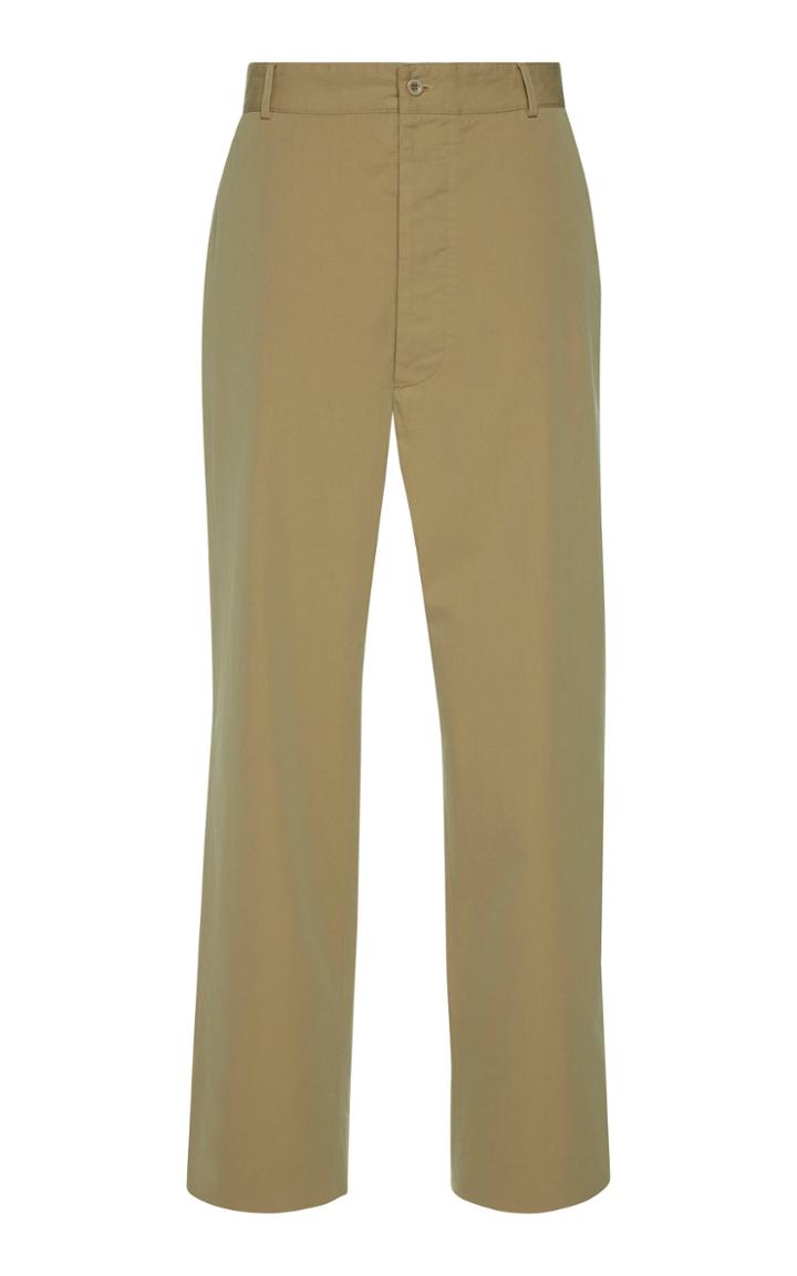 Maison Margiela Cotton-gabardine Straight-leg Pants
