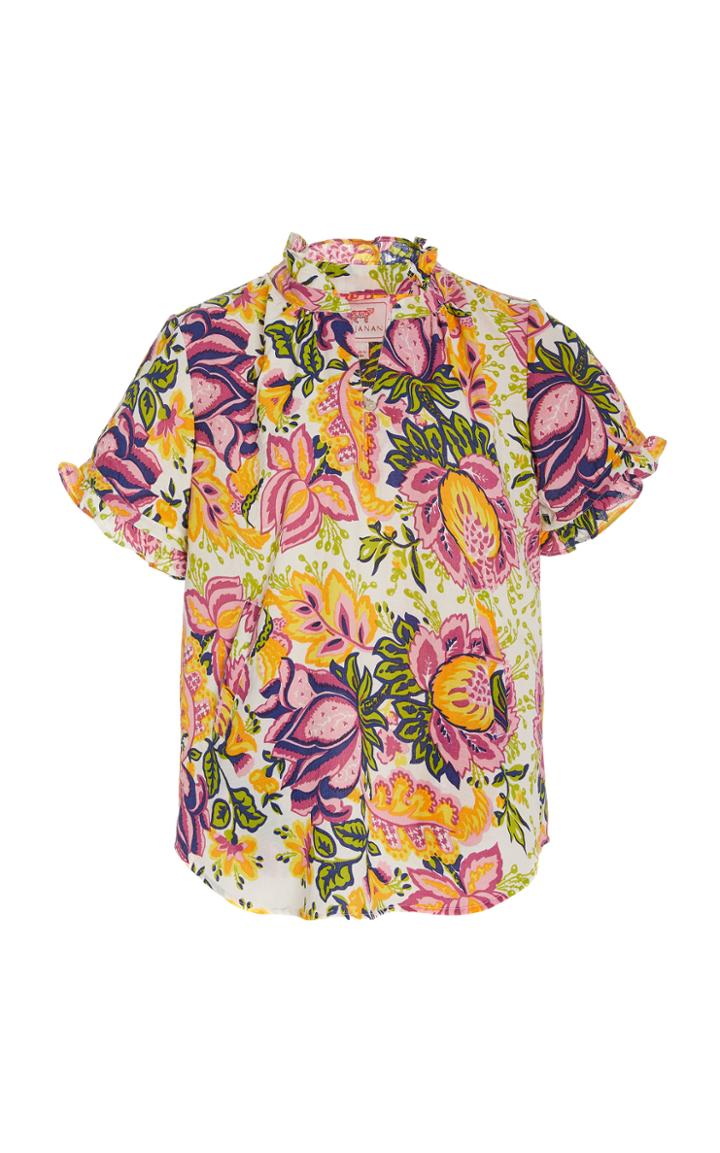 Moda Operandi Banjanan Ebisu Printed Crepe Top