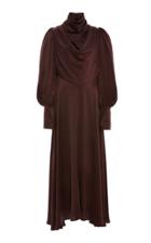 Zimmermann Cowl Neck Silk-blend Dress