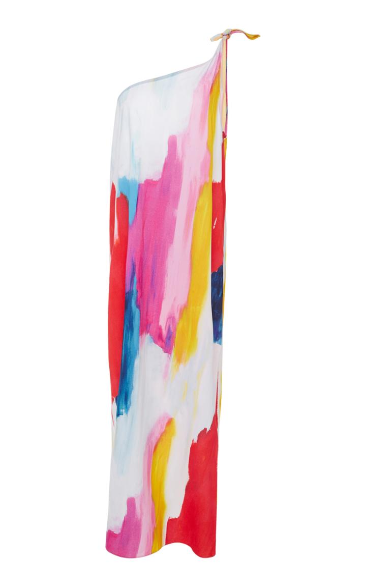 Mara Hoffman Clara One-shoulder Tie-dyed Dress