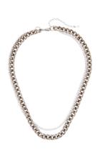 Maison Irem Atomic Crystal-embellished Sterling Silver Necklace