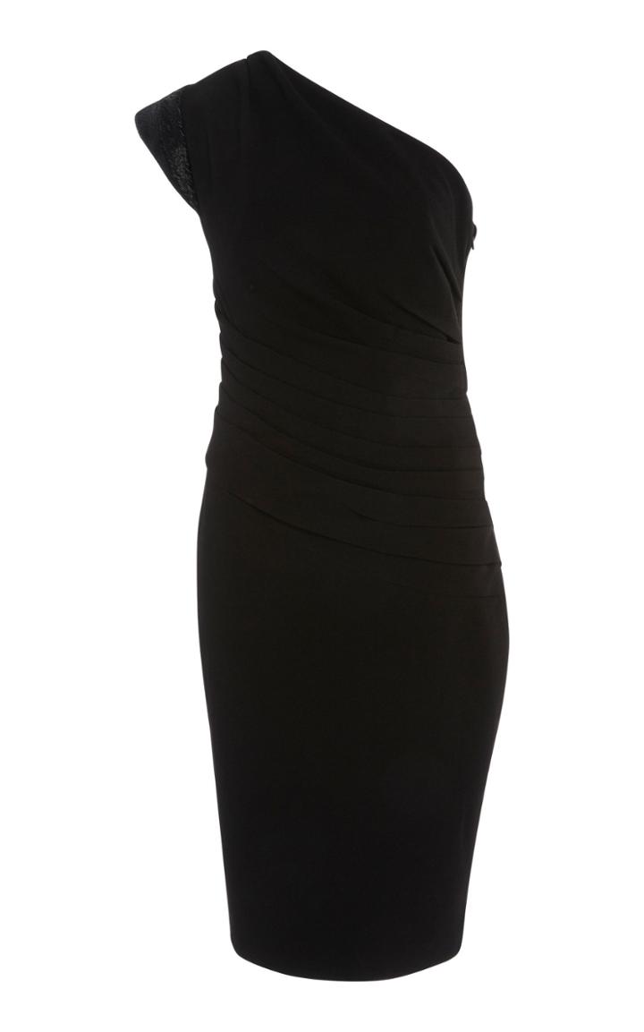 Rachel Gilbert Sachi One-shoulder Crepe Dress