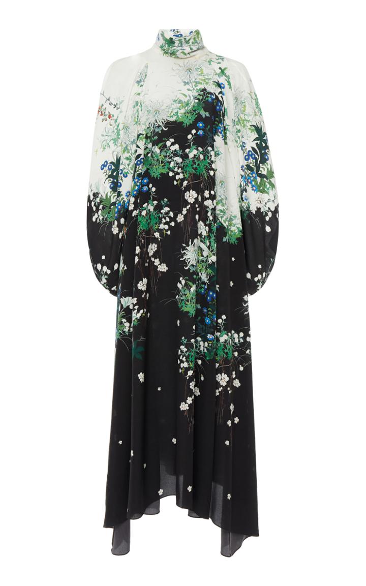Givenchy Floral-print Silk-chiffon Maxi Dress
