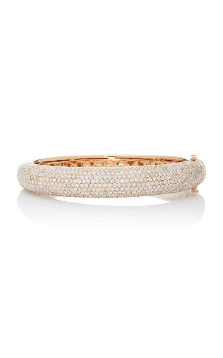 Giovane 18k Rose Gold Pav Diamond Bracelet