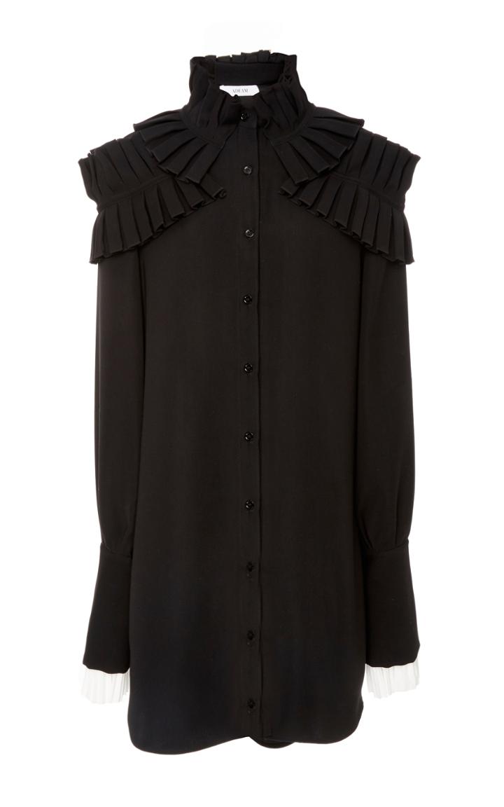 Adeam Ruffle Shirt Dress