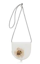 Moda Operandi Loewe Heel Flower Broach Leather Pouch Crossbody Bag