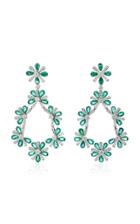 Hueb M'o Exclusive Emerald Pear-shaped Drop Earrings