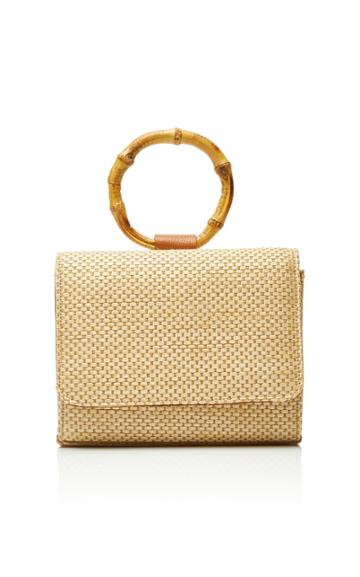 Glorinha Paranagua Celeste Straw Bag