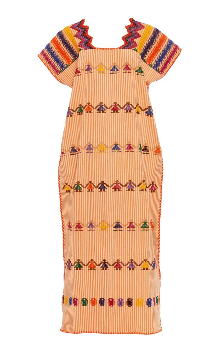 Pippa Holt Multicolor Embroidered Cotton Maxi Dress
