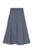 Moda Operandi Michael Kors Collection Checkered Wool Gabardine Skirt Size: 2