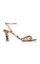 Aeyde Annabella Snake-effect Leather Sandals