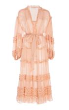 Ulla Johnson Althea Ruffled Silk-chiffon Midi Dress