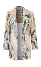 Maison Alma Linen Printed Blazer Jacket