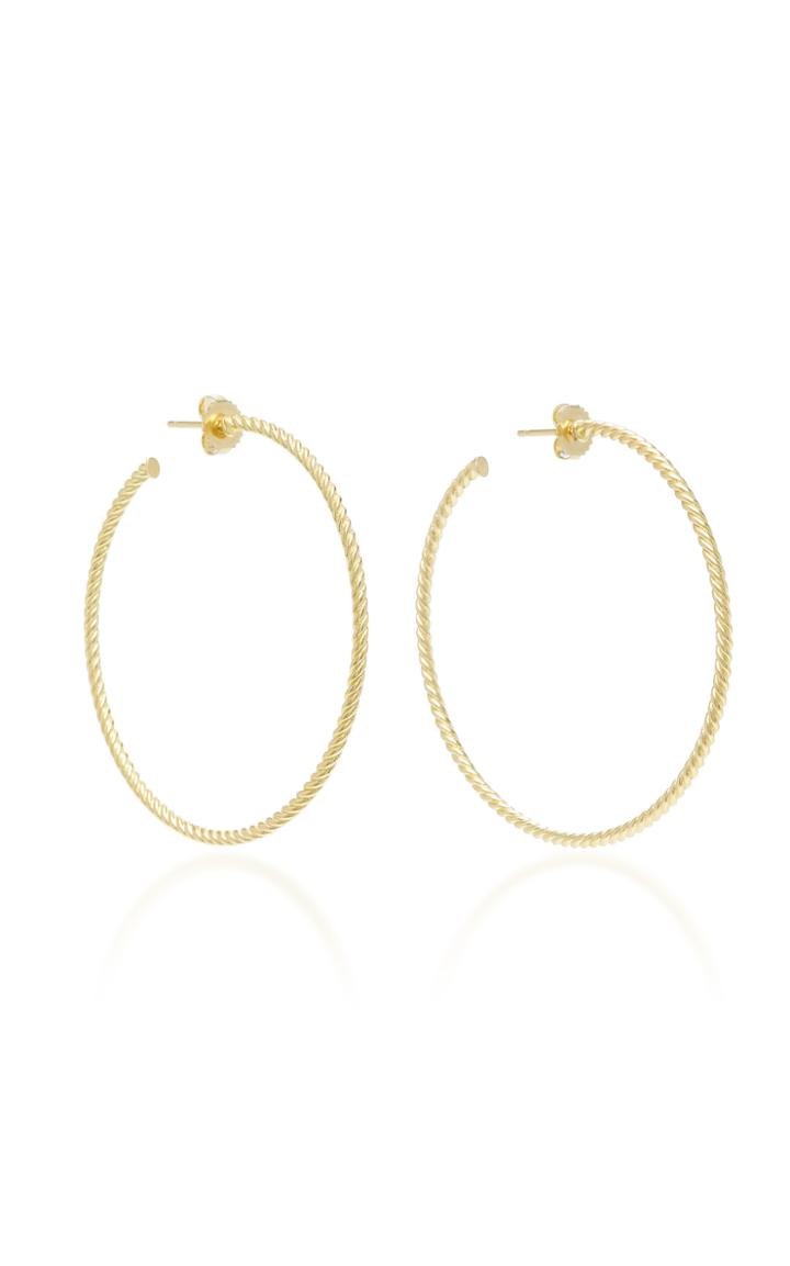 Jamie Wolf M'o Exclusive Epaulment Twisted Hoop