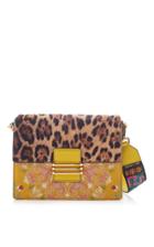 Etro Leopard Flap Bag With Embroidered Strap