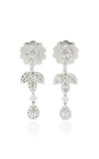 Yeprem 18k White Gold And Diamond Drop Earrings