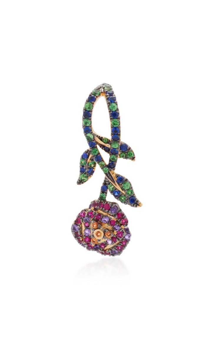 Yvonne Leon 18k Gold Multi-stone Single Earring