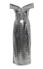 Moda Operandi Anouki Bardot Shoulder Sparkling Pencil Dress
