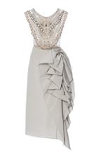 Marchesa Pearl Necklace Cocktail Dress