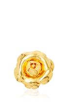 Oscar De La Renta Small Gardenia Brooch