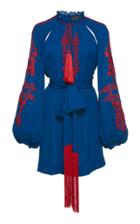 Dundas Belted Silk Chiffon Mini Dress