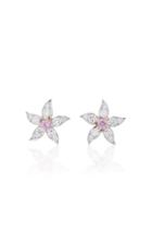 Reza M'o Exclusive: Fleurette Earrings With Diamond And Sapphire