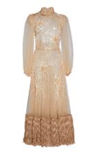 Sandra Mansour Feu D'artifice Embroidered Tulle Dress