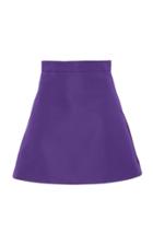 Christian Siriano Silk Satin A-line Skirt