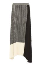 Moda Operandi Rejina Pyo Yuki Color-blocked Cotton Ribbed-knit Skirt Size: Xs