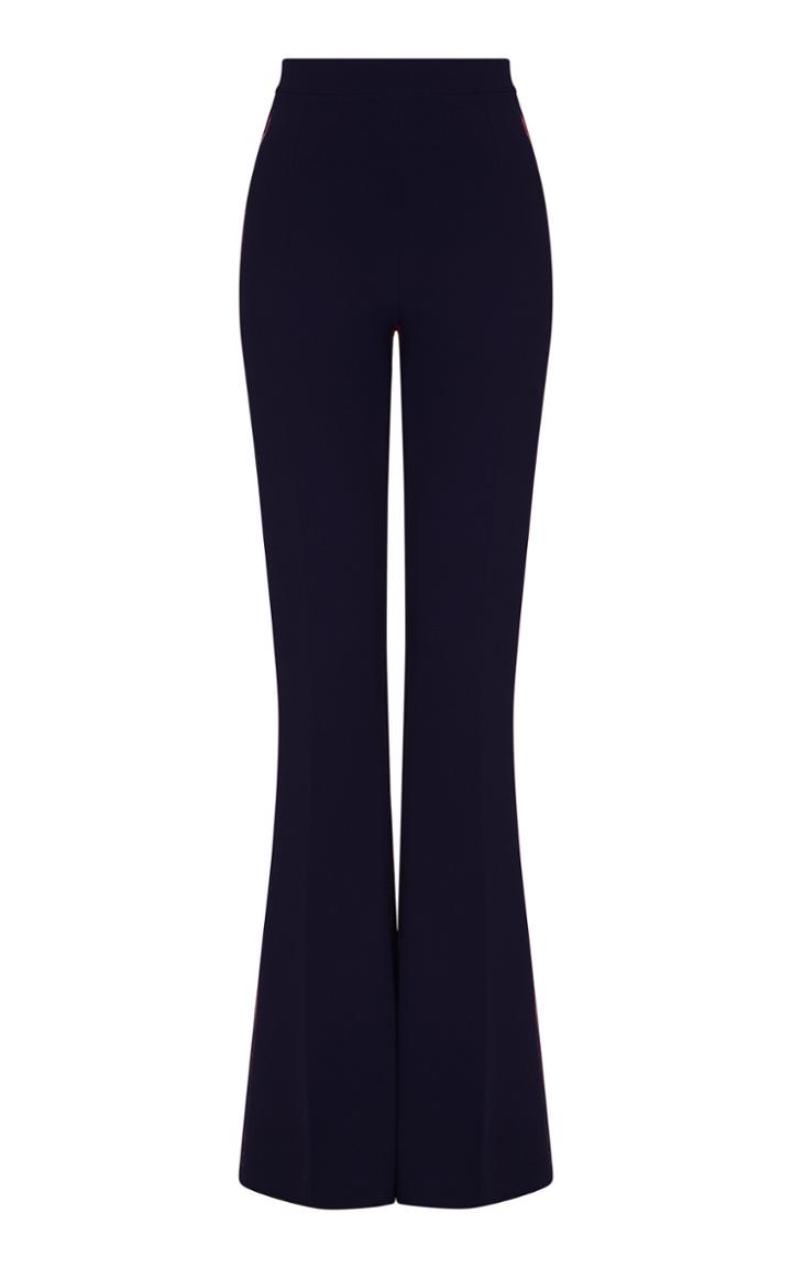 Safiyaa Halluana Crepe Flared Trousers Size: 40