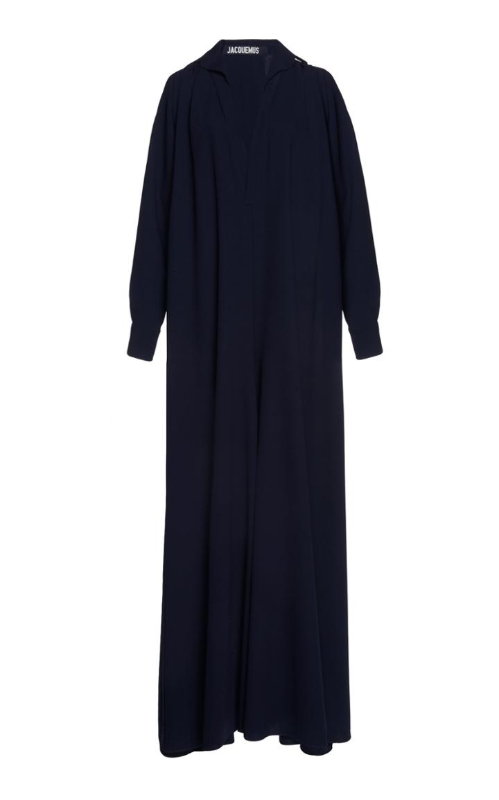 Jacquemus Djellaba Wool-crepe Wide-leg Jumpsuit