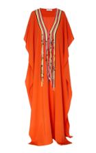 Moda Operandi Oscar De La Renta Embellished Silk-blend Caftan Size: 0