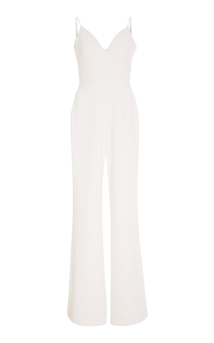Brandon Maxwell Bridal Exclusive Straight-leg Stretch-crepe Jumpsuit