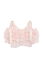 Rodarte Tiered Embroidered Tulle Top