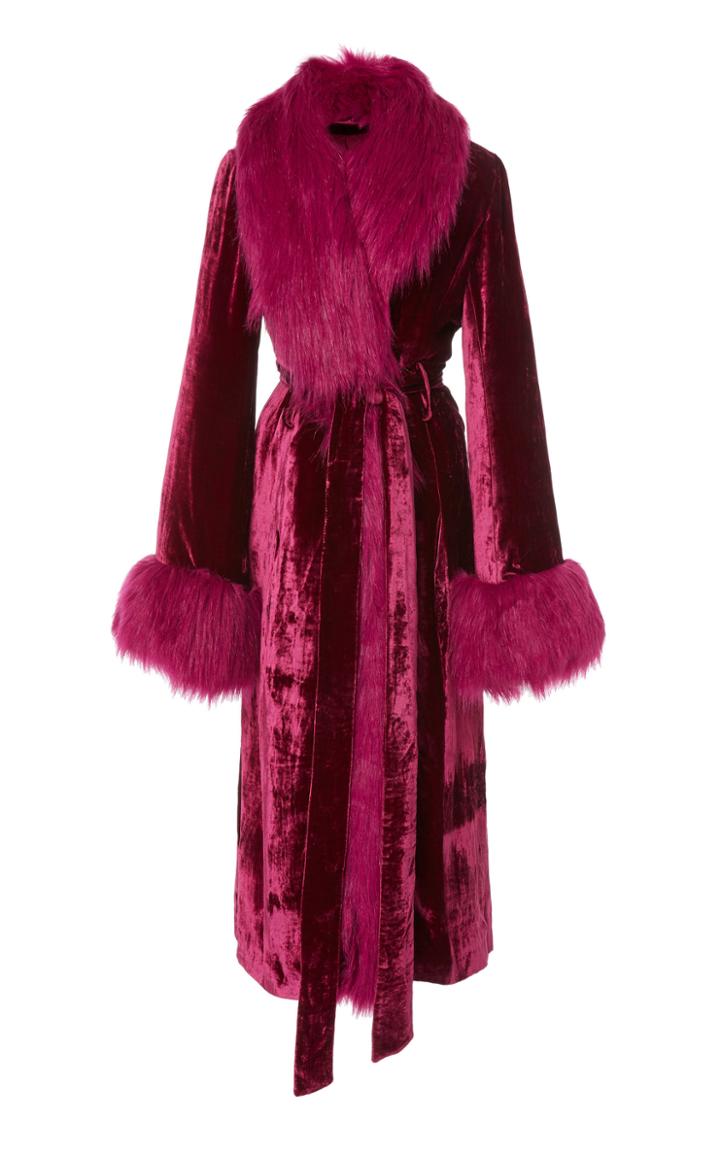 Marei 1998 Powderpuff Faux Fur Coat