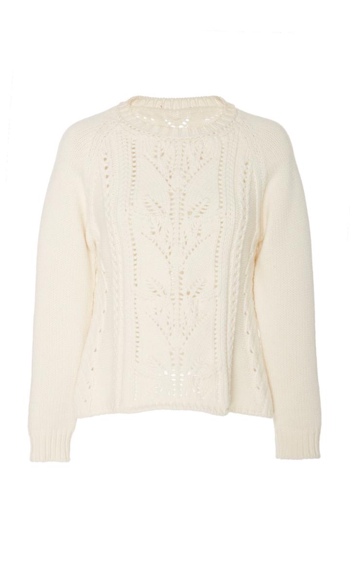 Brock Collection Particle Pointelle-knit Wool And Cashmere Blend Sweater