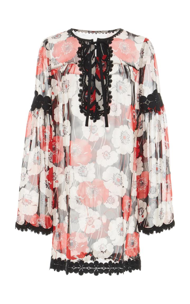 Anna Sui Chiffon Mini Dress