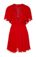 Giambattista Valli Georgette Laser Cut Bodice Dress