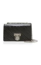 Balmain Large Fabric Flap Box Bag