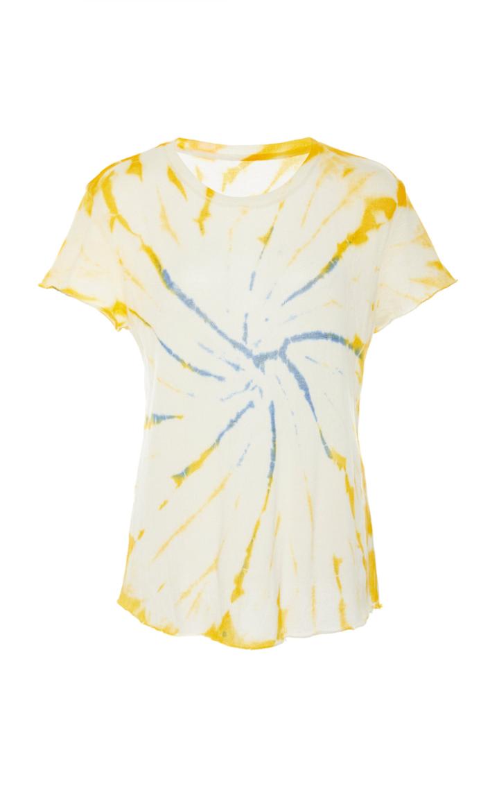 The Elder Statesman Cyclone Favorite Cashmere Silk Tee