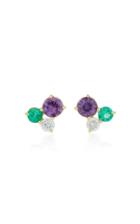 Jemma Wynne Sapphire Cluster Studs